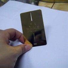 Metal de afaceri carte în finisaj oglinda